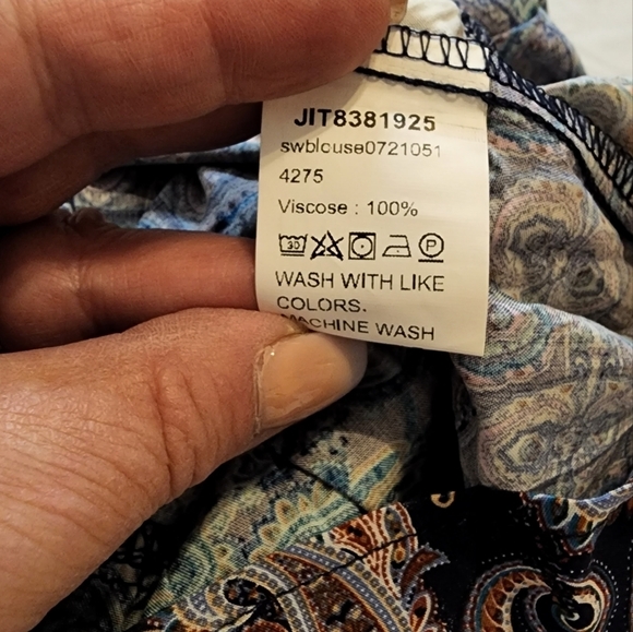 SHEIN Women's Paisley Print Tunic Top - Picture 13 of 13